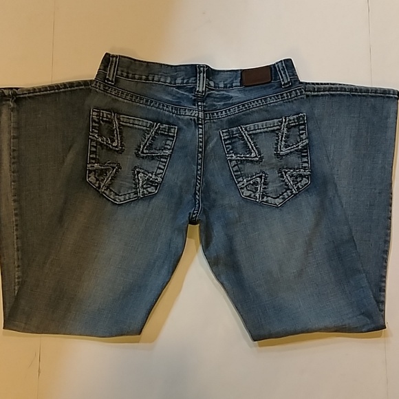 Flypaper lightly distressed blue jeans Sz 29X32 - Picture 2 of 8